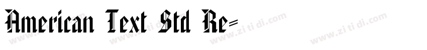 American Text Std Re字体转换